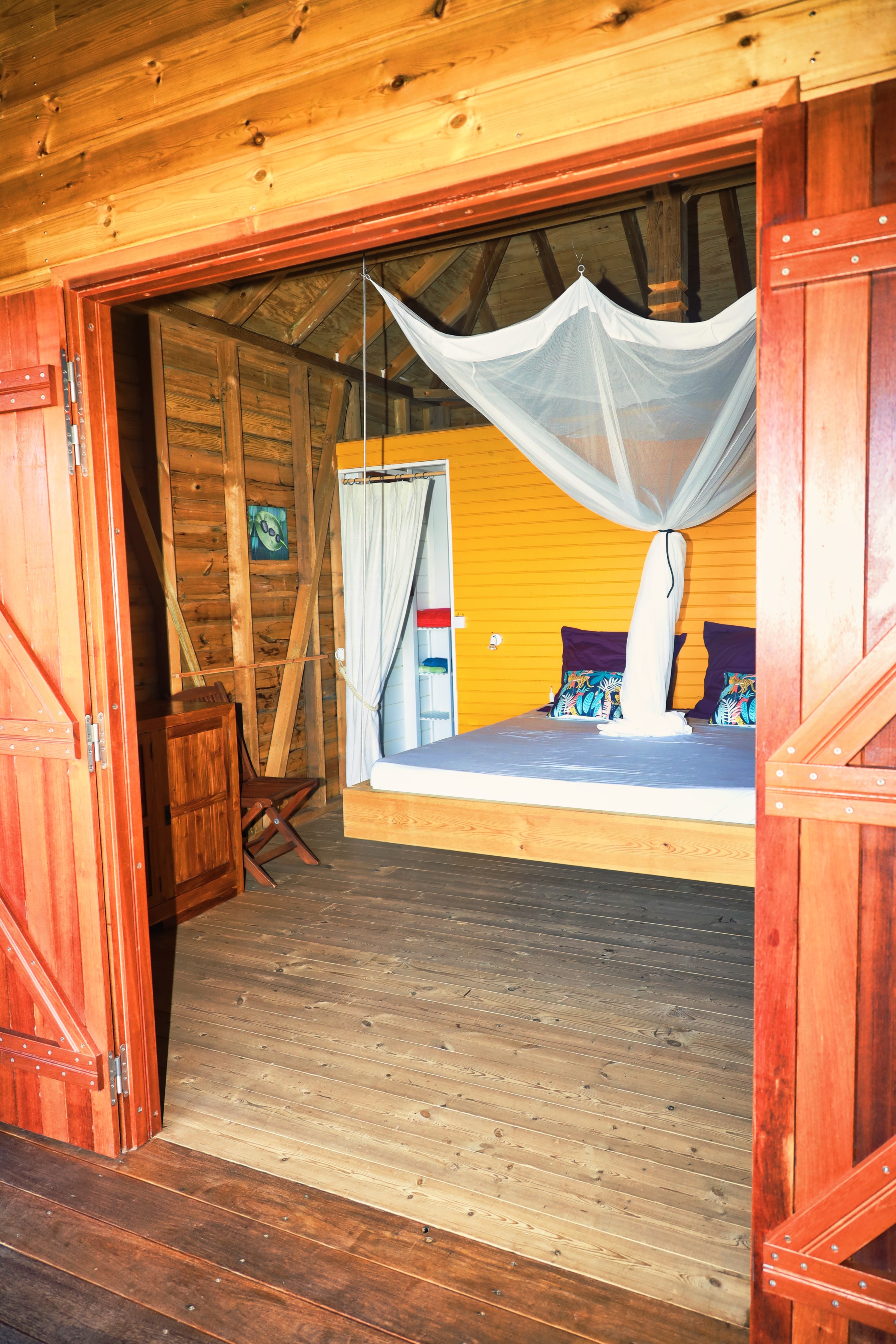 Ti Kaz Anoli : une cabane au cœur de la Guadeloupe à Terre-De-Bas — salle de bain
