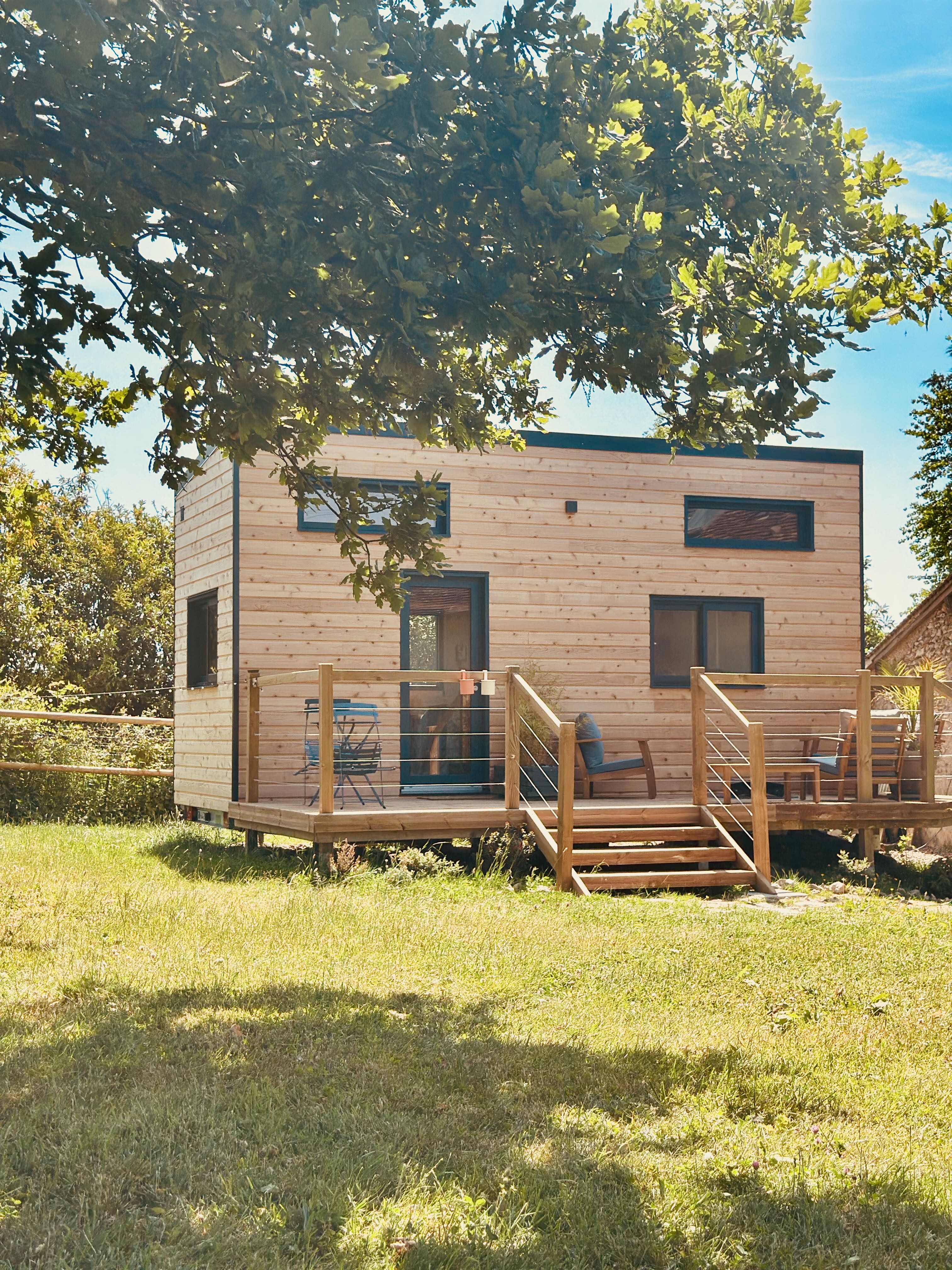 Tiny house des 4 vents — Séjour avec bain nordique en Eure-et-Loir