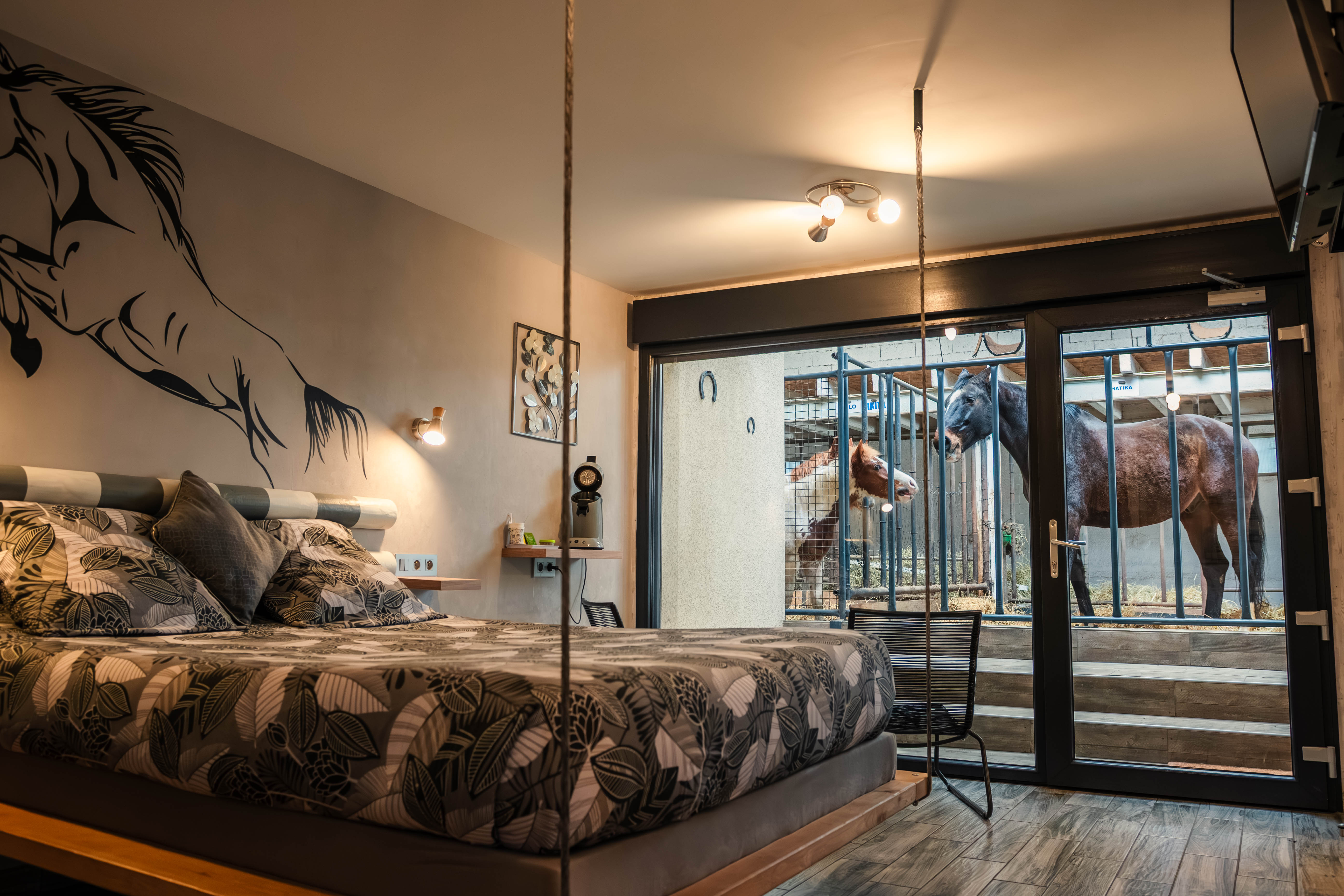 Lodge 2 - 4 pers. — Séjour paisible avec chevaux en Vosges
