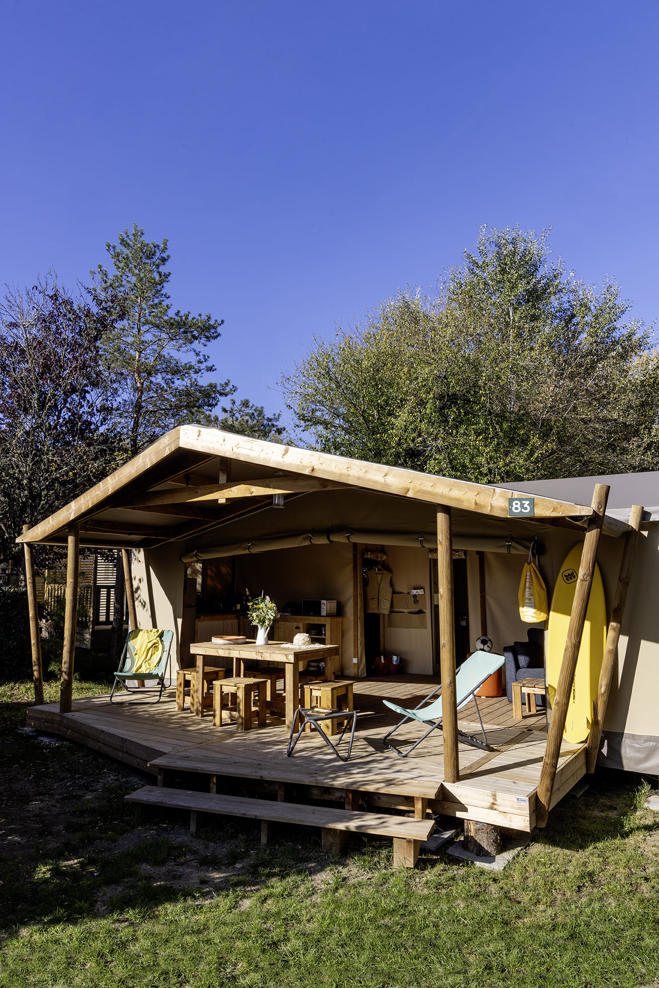 Cabane Cotton 3 chbres — Hébergement avec spa à La Davière Plage à Saint-Jean-de-Monts — vue intérieure