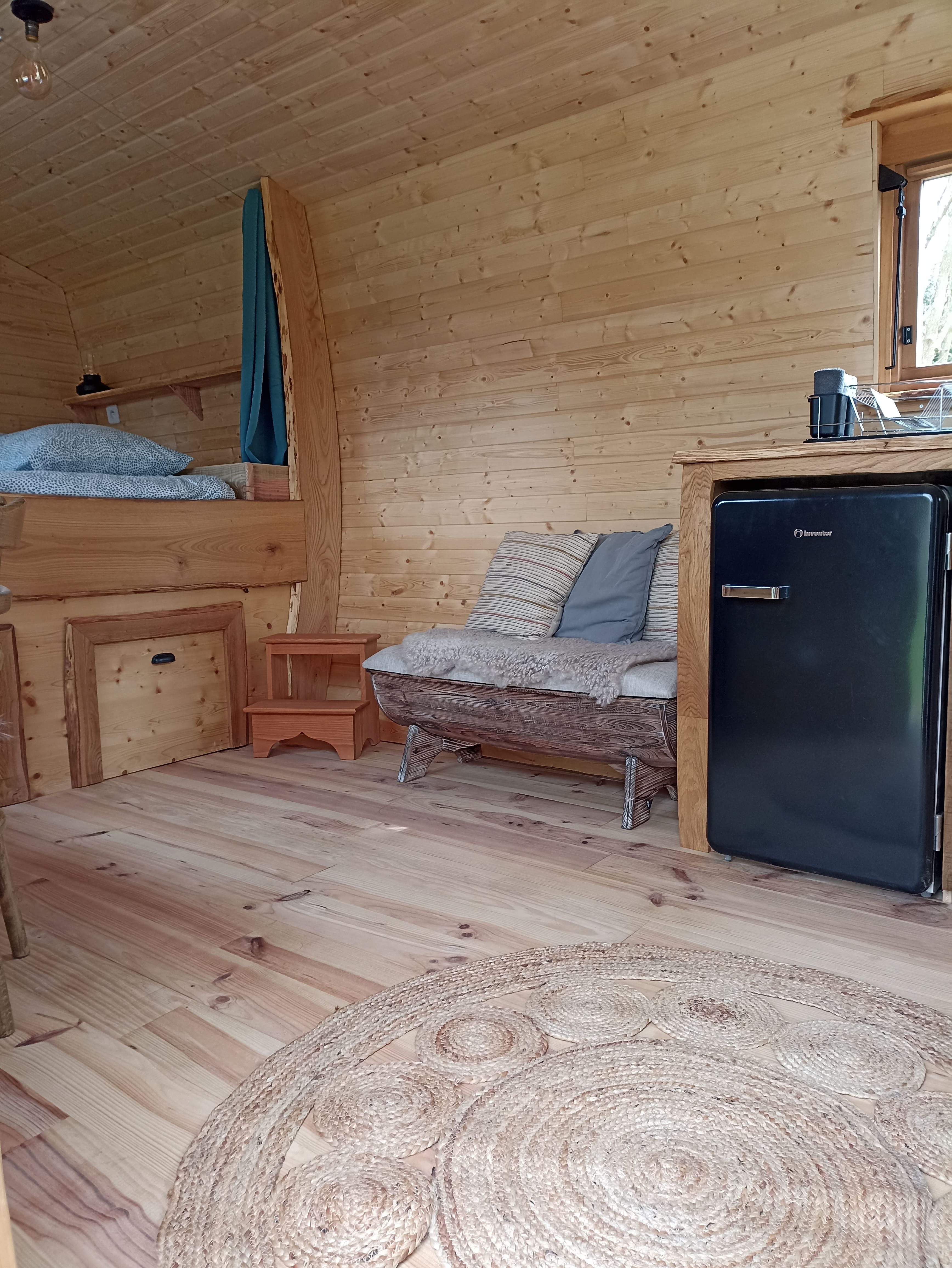 Évasion en roulotte au cœur de la Franche-Comté à Le Louverot — vue depuis la terrasse