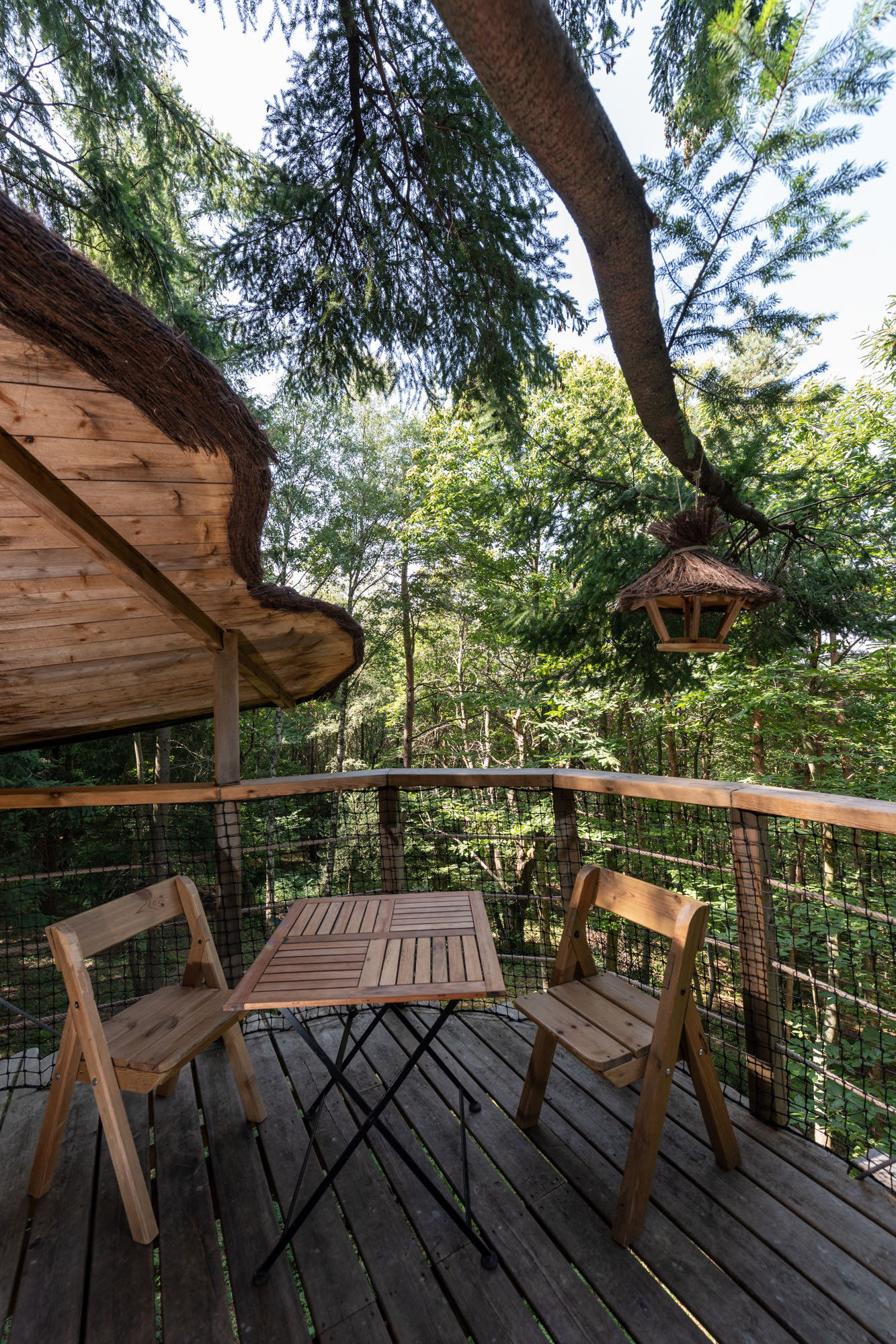 Cabane Hibou : une expérience suspendue dans les arbres à Saint-Julien-Labrousse — chambre