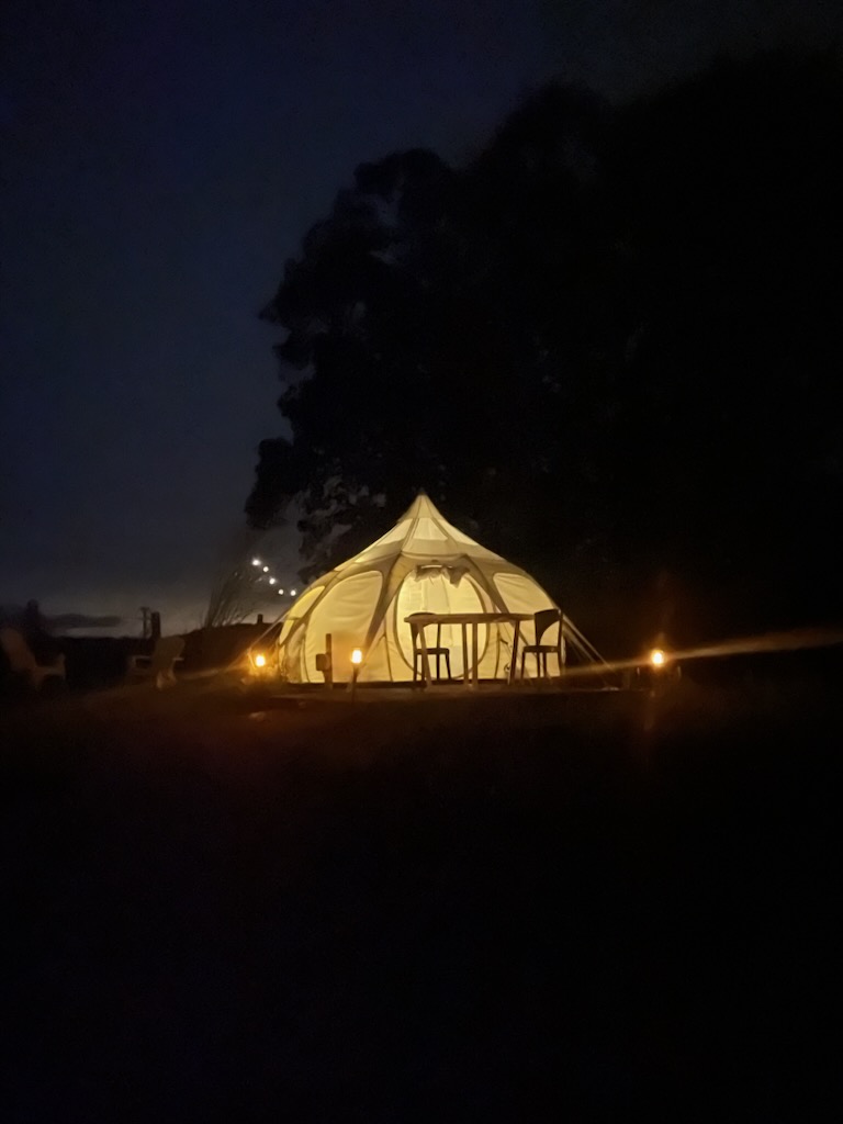 Tente Lotus nature : une expérience immersive en Picardie à Lanches-Saint-Hilaire — salle de bain