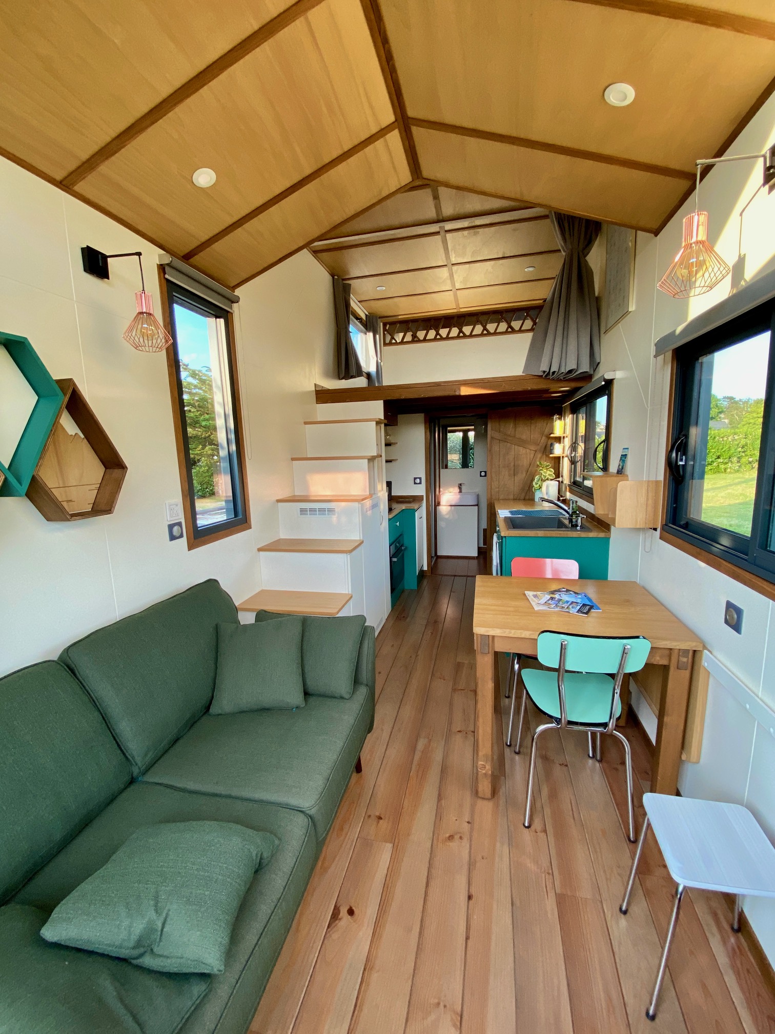 Tiny house moderne à Ker Ael, une expérience unique en Bretagne à Landeda — chambre