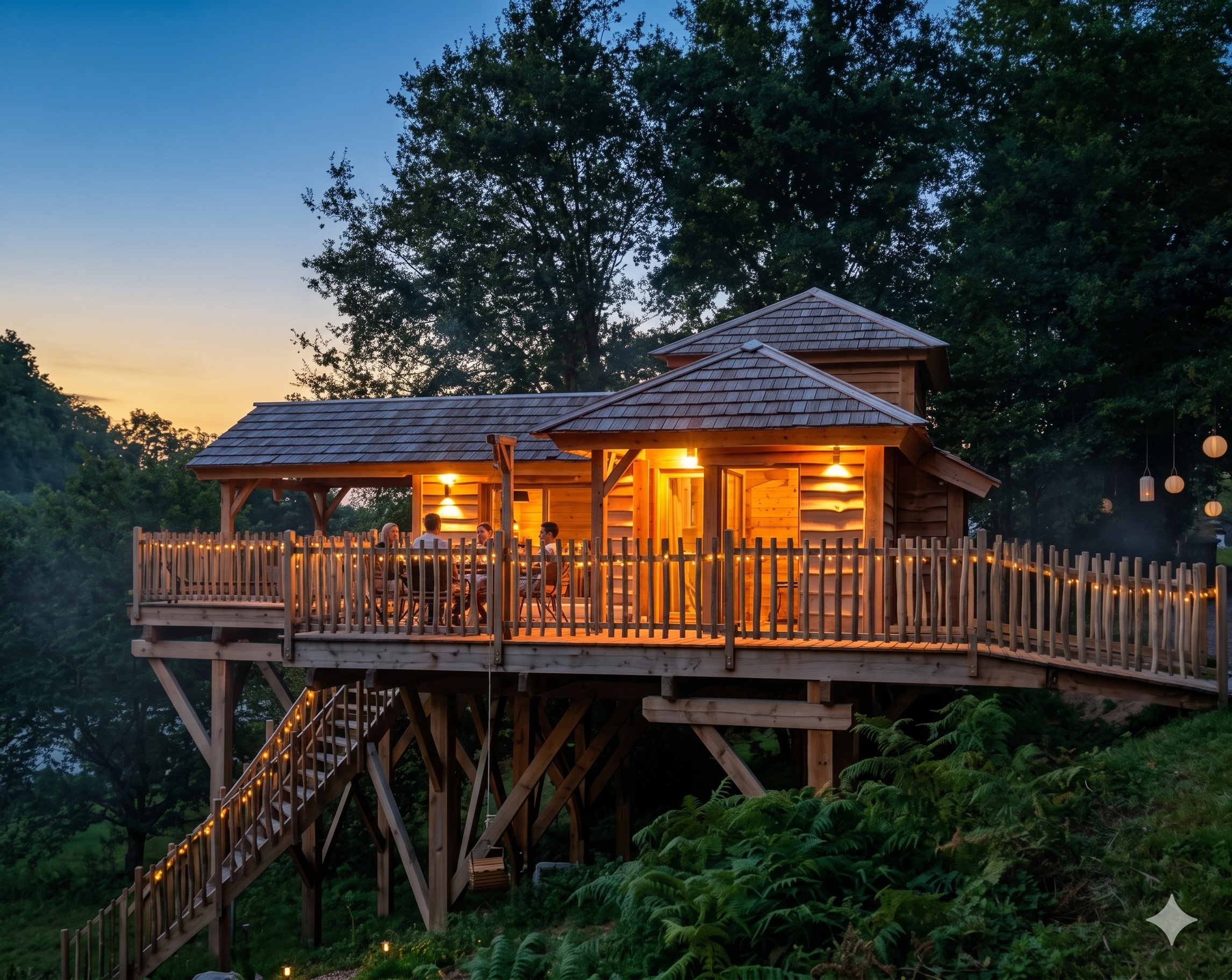La Douce Parenthèse — Cabane sur pilotis avec Spa à Brive-la-Gaillarde