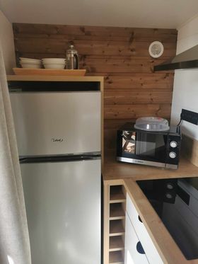 Cottage Premium : une cabane sur pilotis en Haute-Normandie à Quiberville — vue depuis la terrasse