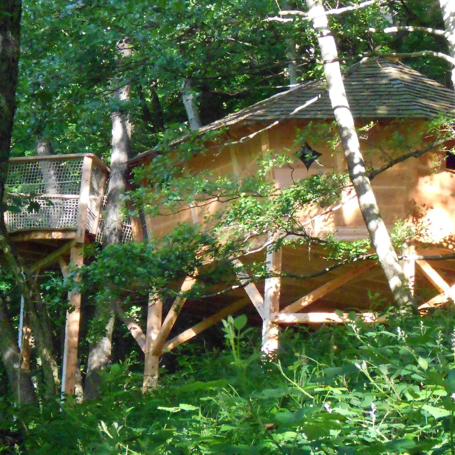 Cabane l'Appel de la Forêt : une expérience unique en Alsace à Grandfontaine — salle de bain
