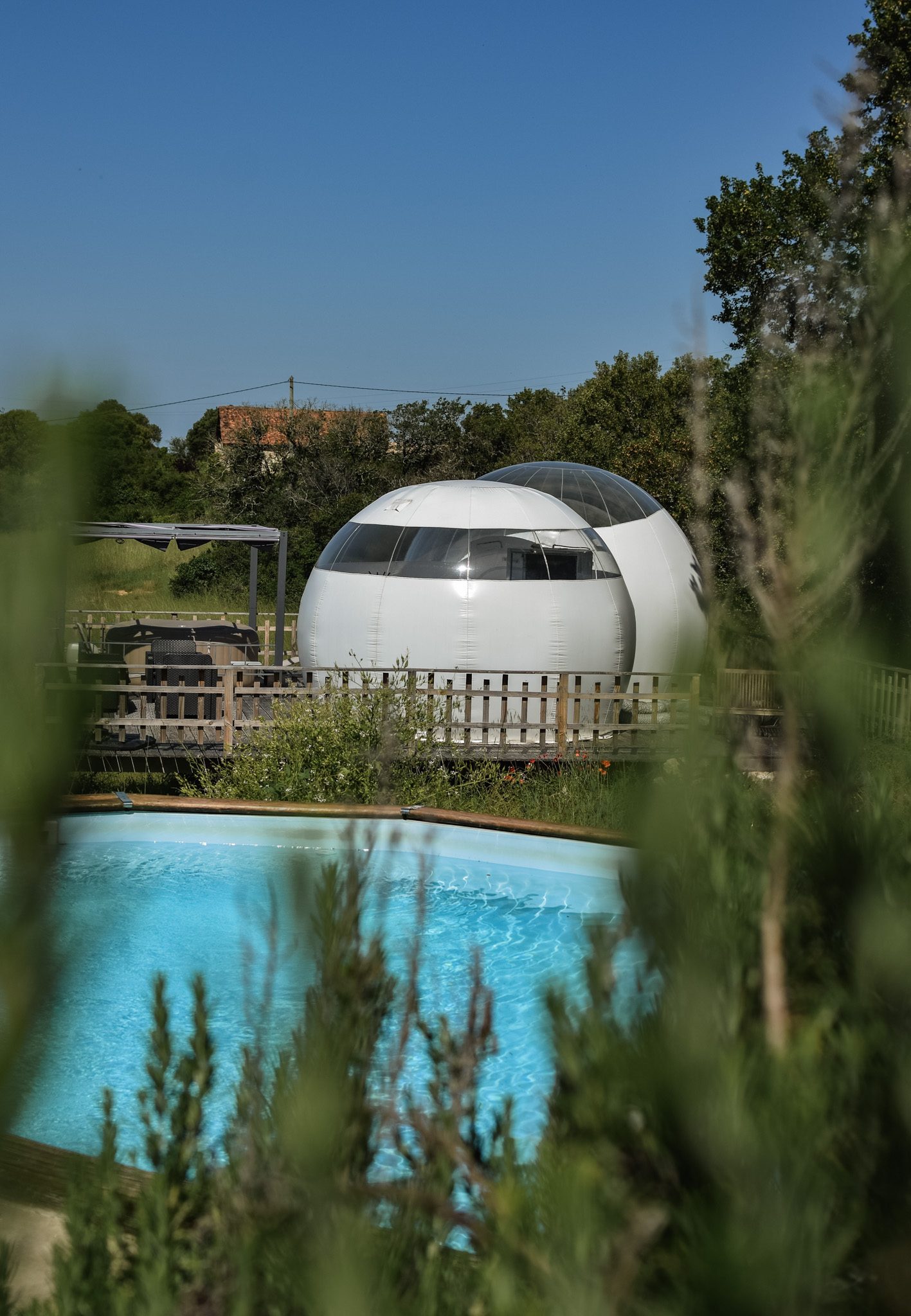 Évasion en Bulle de Luxe & Spa Satin à Cabrerets à Cabrerets — salle de bain