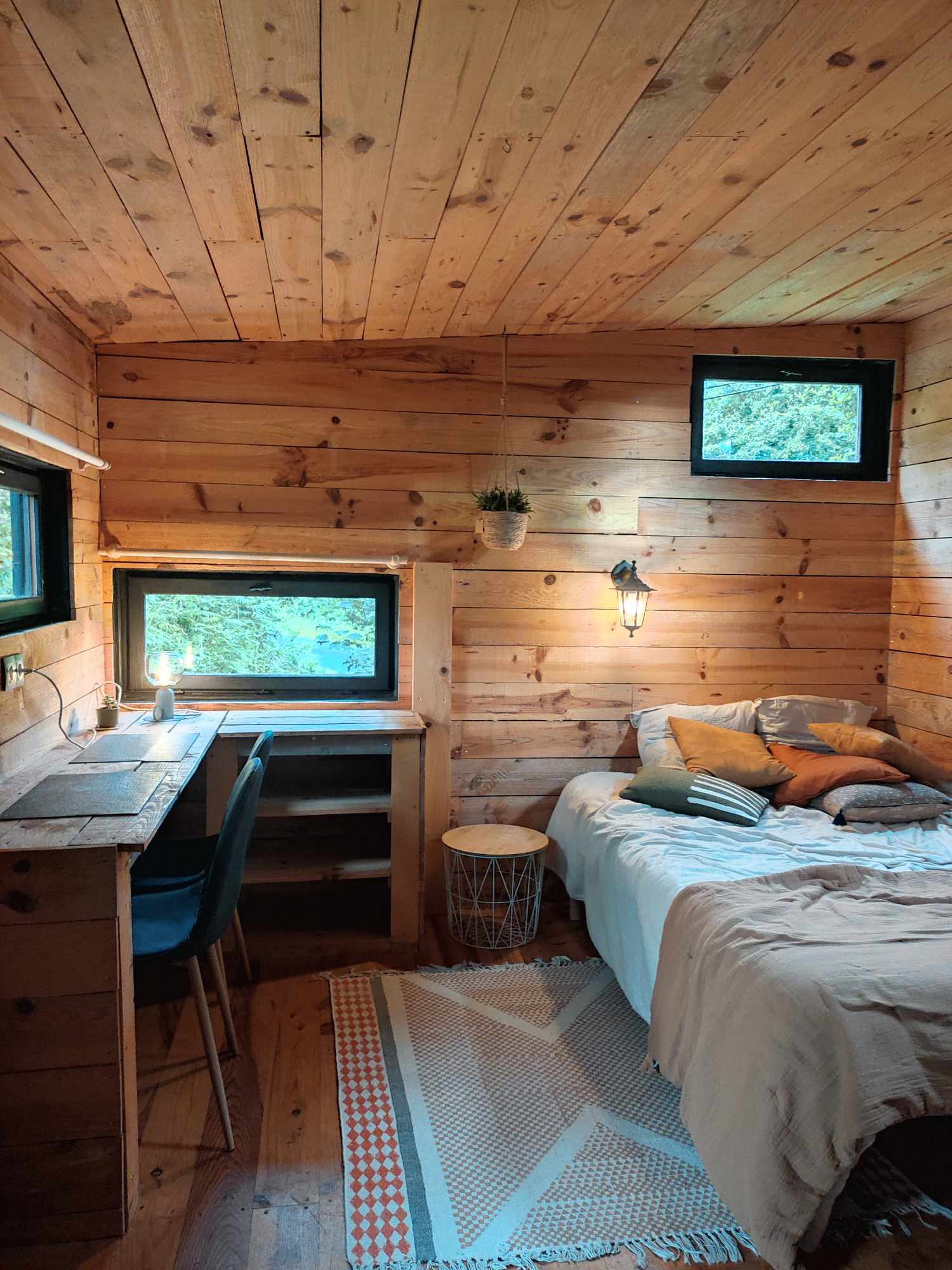 Tiny des Monts d'Arrée — Tiny House avec jardin privatif à Finistère à La Feuillée — vue depuis la terrasse