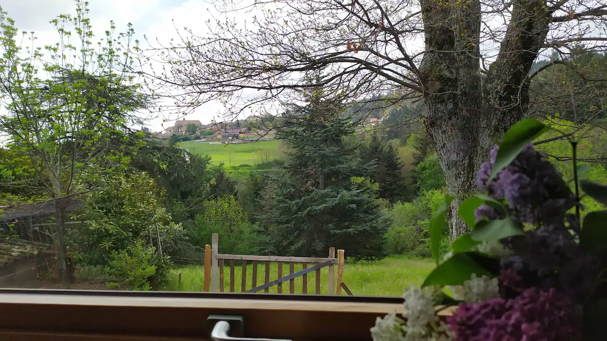 Tiny house moderne avec terrasse en Rhône-Alpes à Ambierle — détail architectural