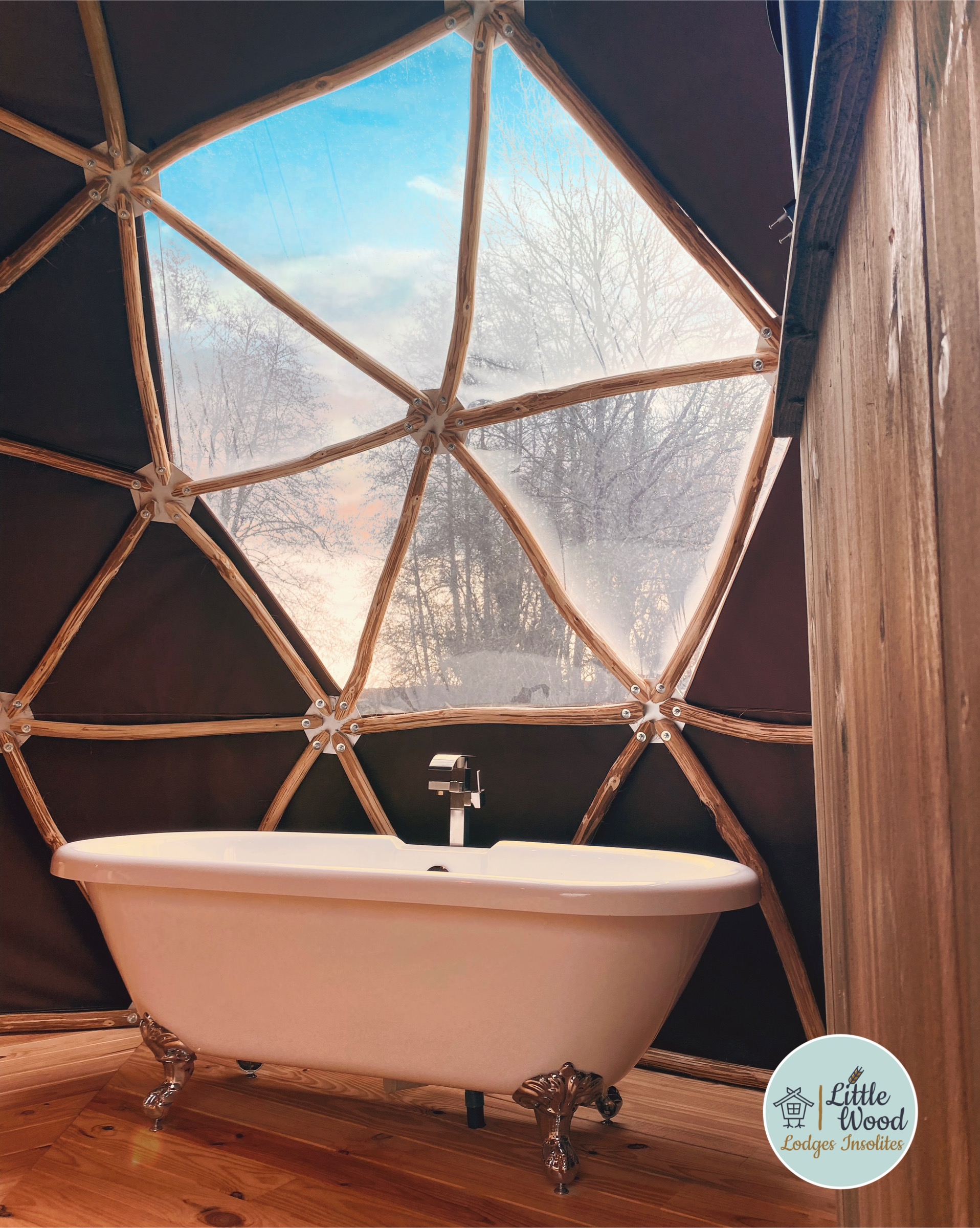 Vivez l'expérience immersive d'un dôme en Champagne-Ardenne à Bailly-Aux-Forges — salle de bain