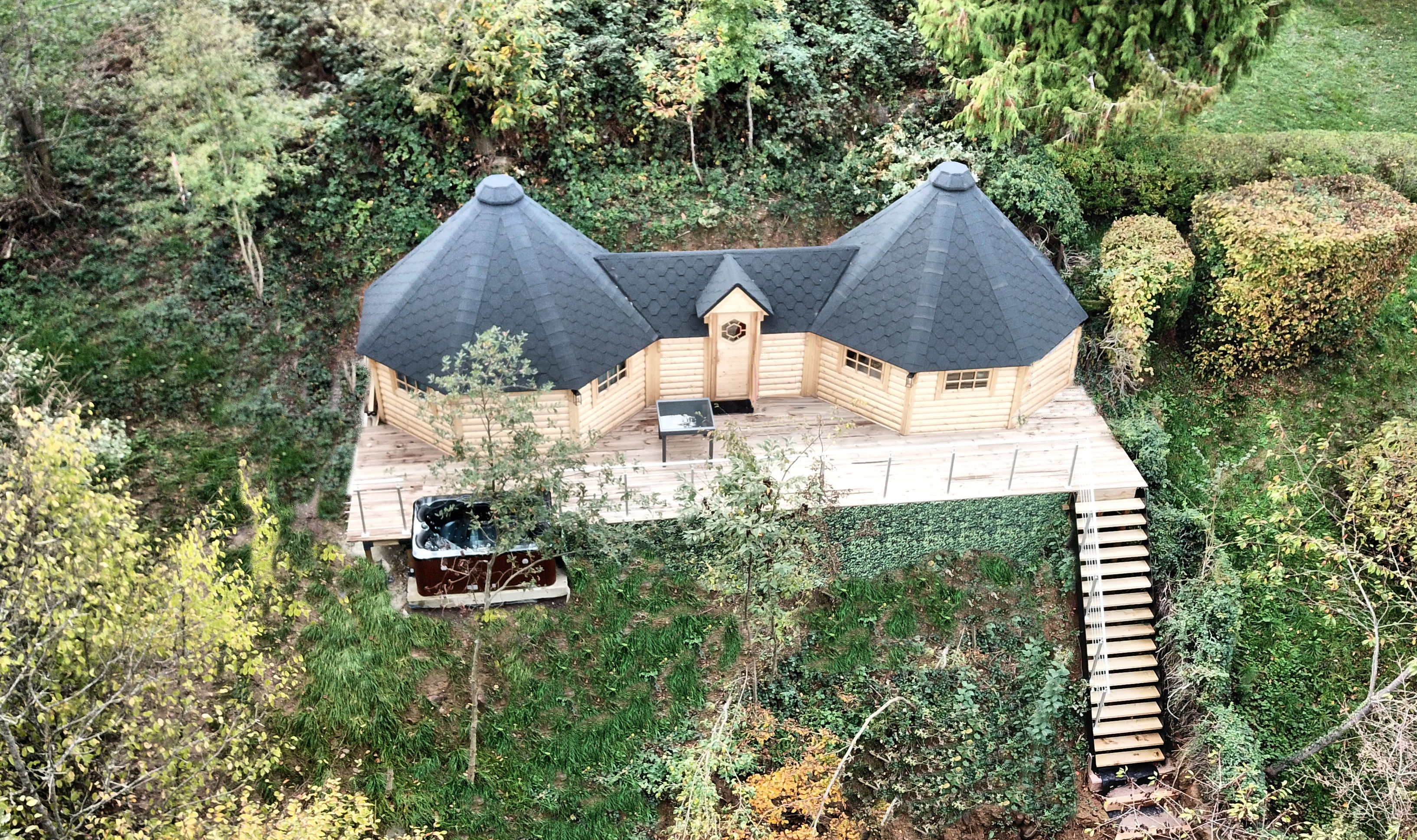 Kota & Spa La Canopée : une évasion sensorielle en Alsace à Mollkirch — vue intérieure