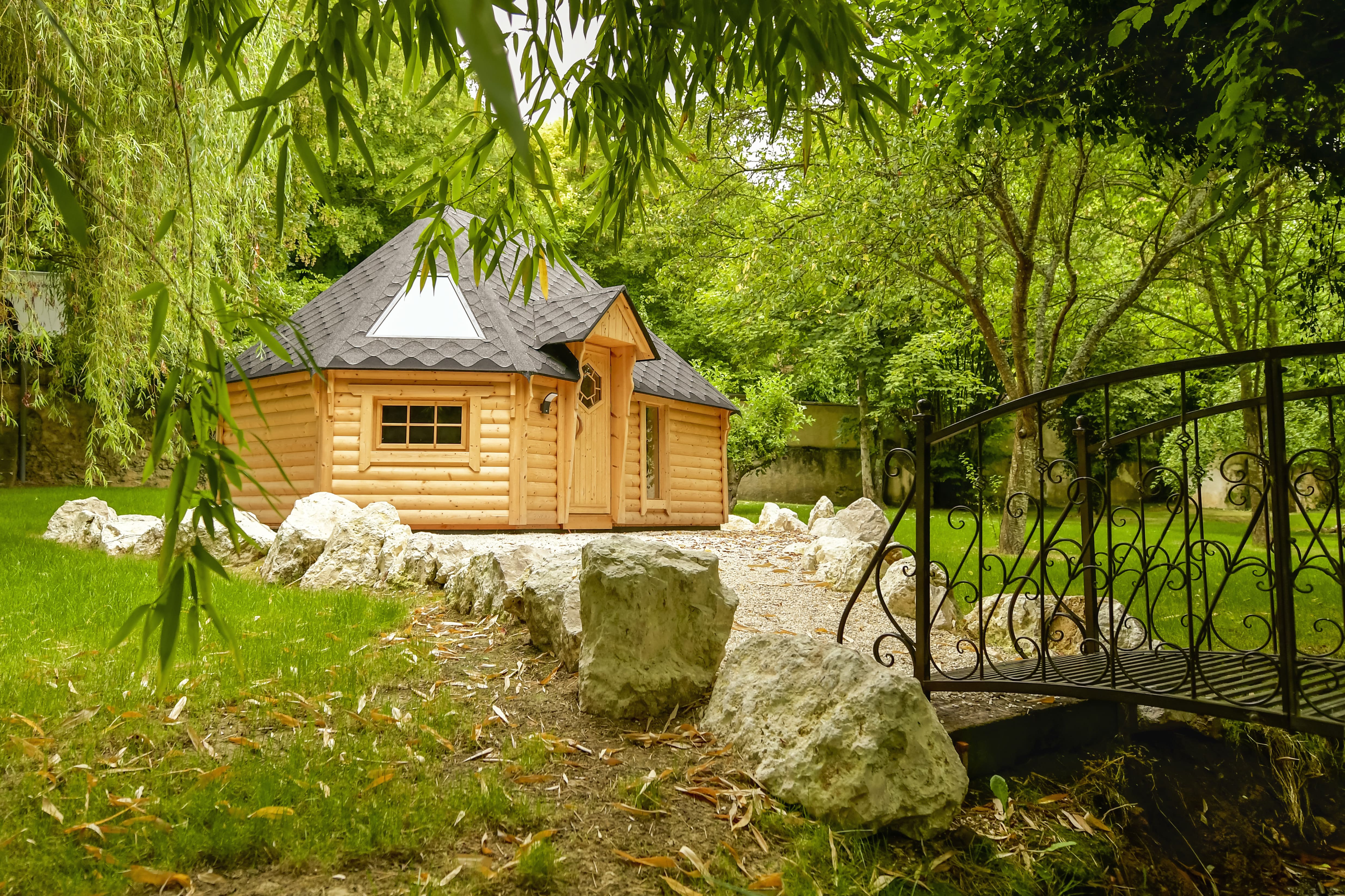 Le Lodge du Grand Morin — Kota avec espace bien-être à Seine-et-Marne à Pommeuse — chambre