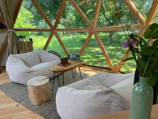 Lichen dôme géodésique & Spa : une évasion sensorielle en pleine nature à Lagraulet Du Gers — espace de vie