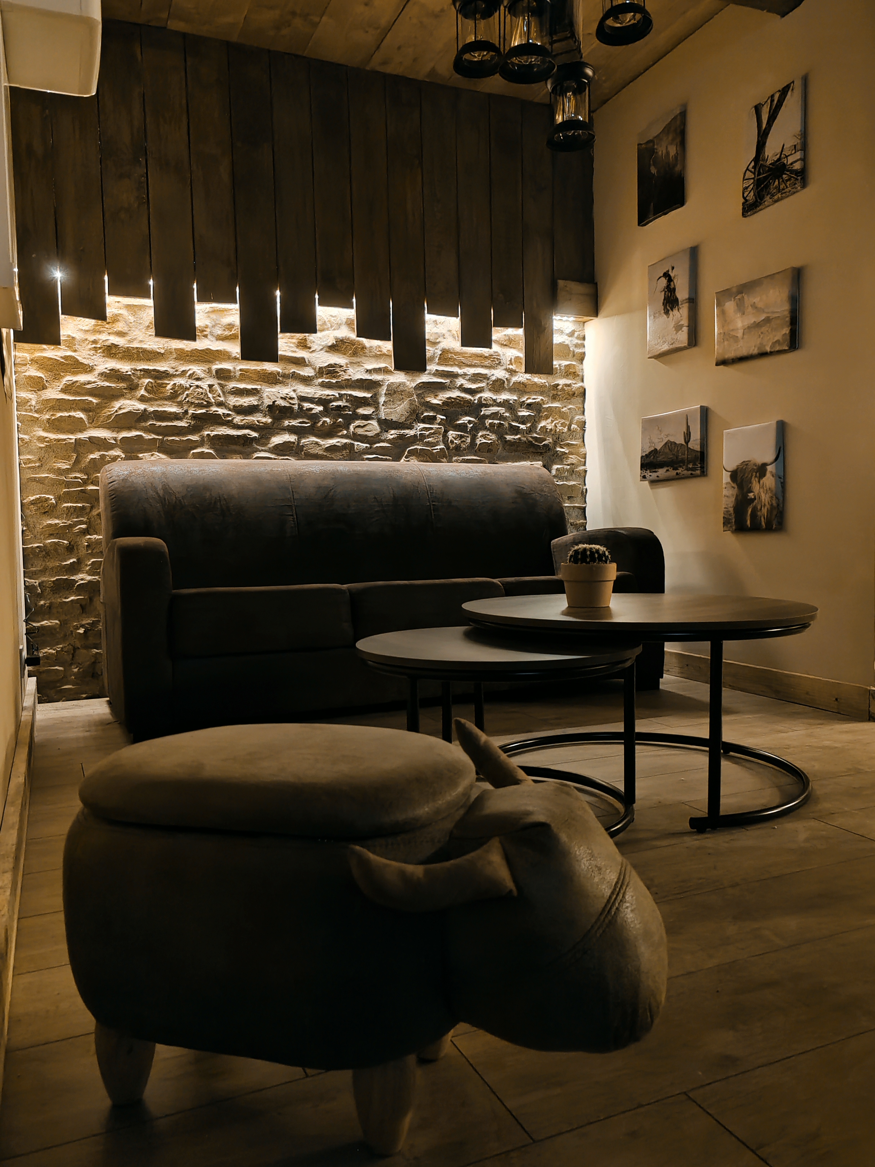 Le Ranch Normand — Maison insolite avec spa à Saint-Lô (Manche) à Saint-Lô — vue depuis la terrasse