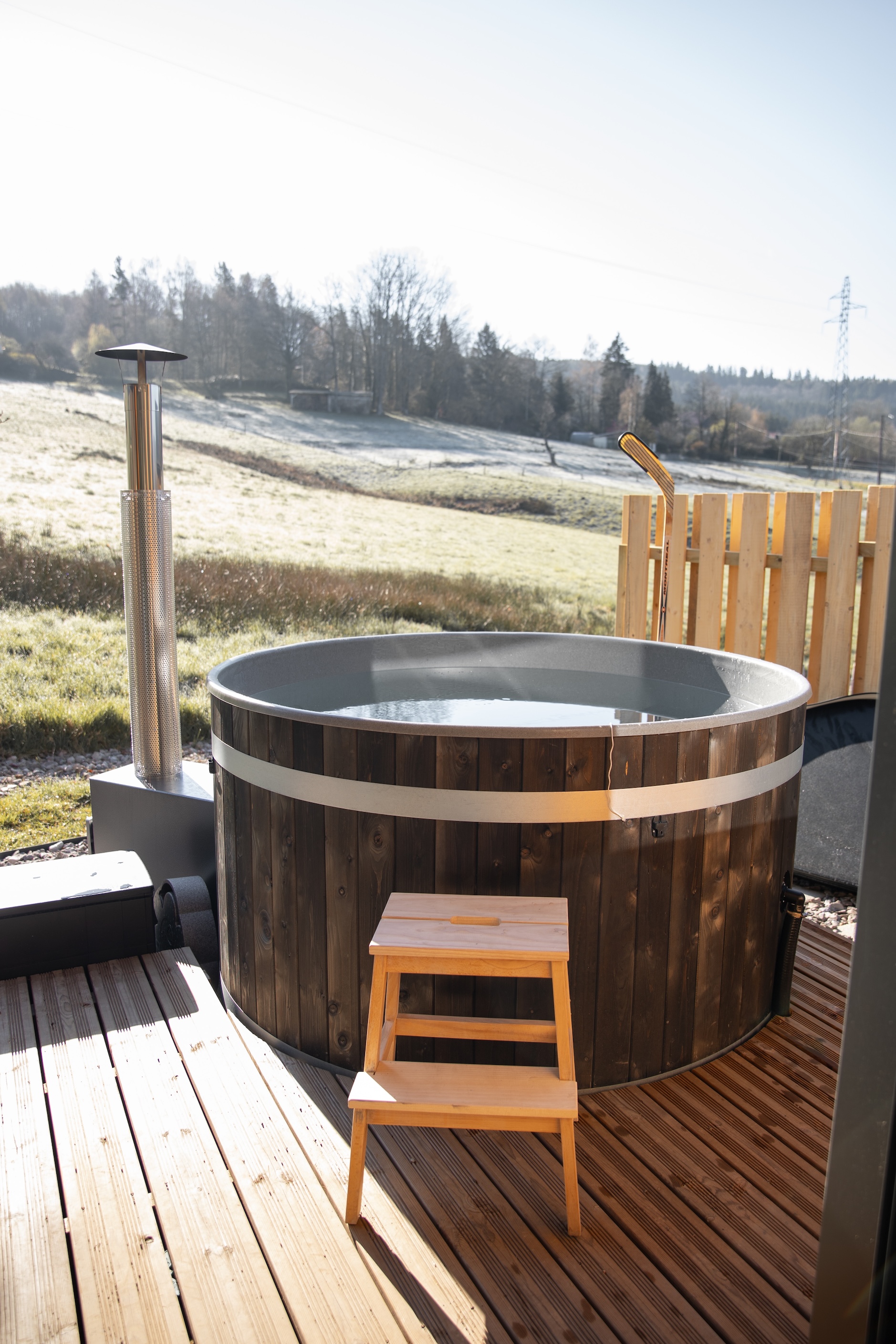 Oslo - Bain Nordique — Ecolodge avec spa à Vosges à Les Forges — espace de vie