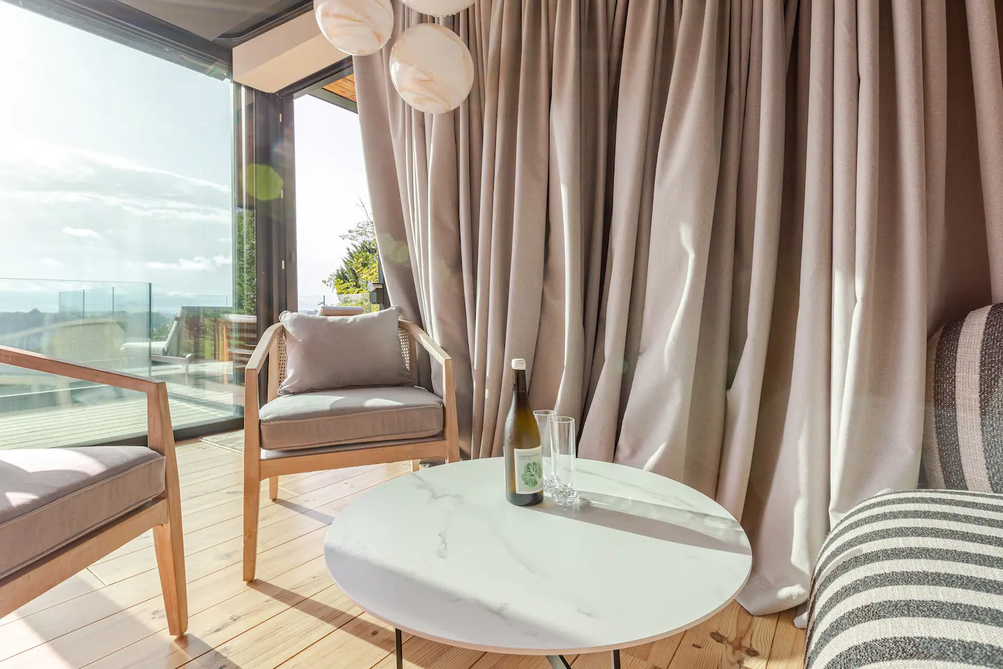 La Suite du Domaine La Paloma — Luxe avec spa à Pau (Pyrénées-Atlantiques) à Pau — vue depuis la terrasse