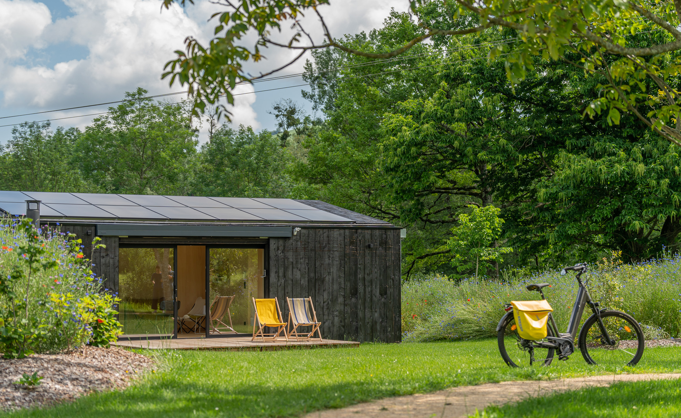 Kokoni, un écolodge immersif en Aquitaine à Arette — vue intérieure