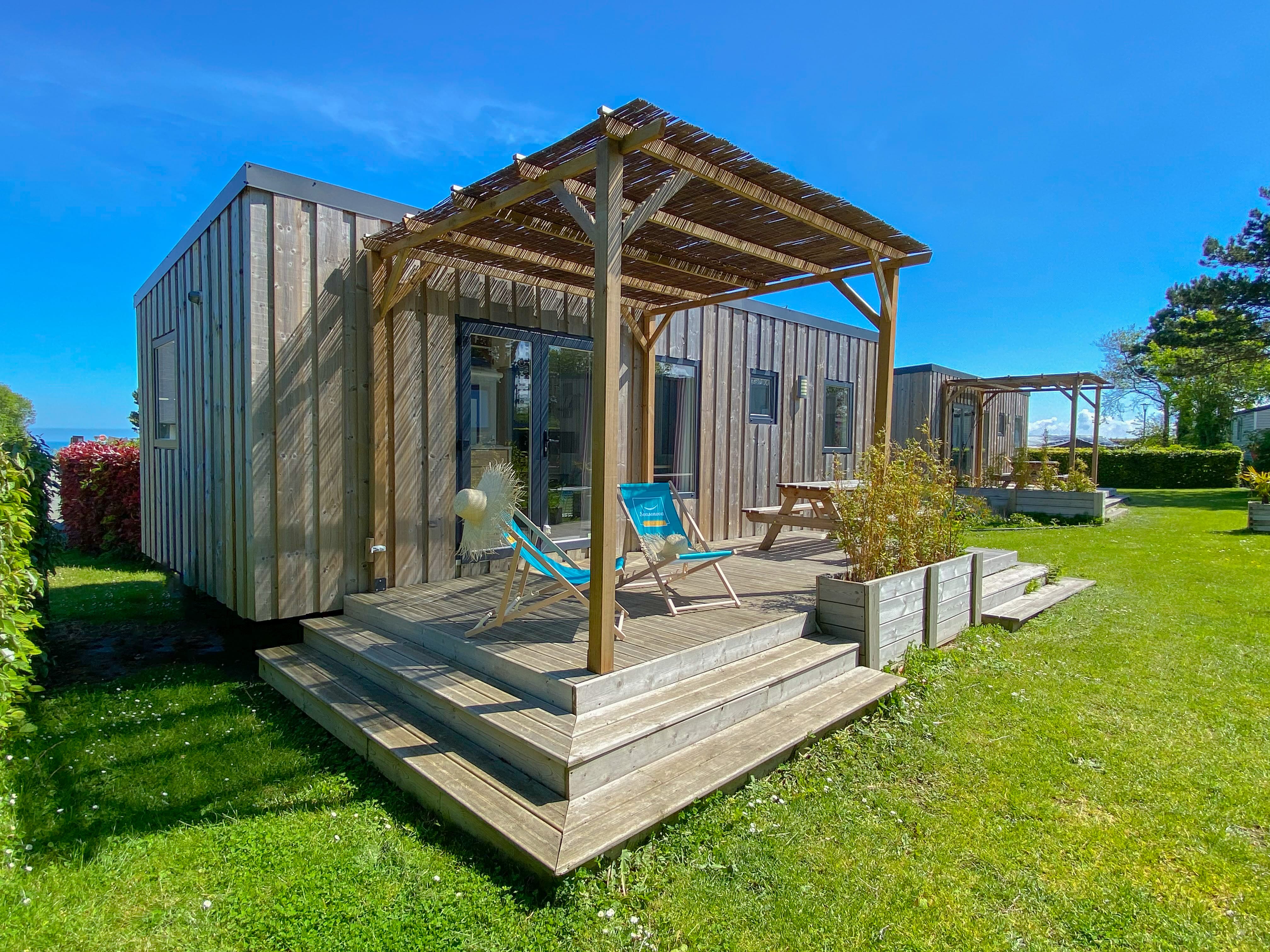 Évasion en tente lodge au cœur de la Haute-Normandie à Veules Les Roses — cuisine