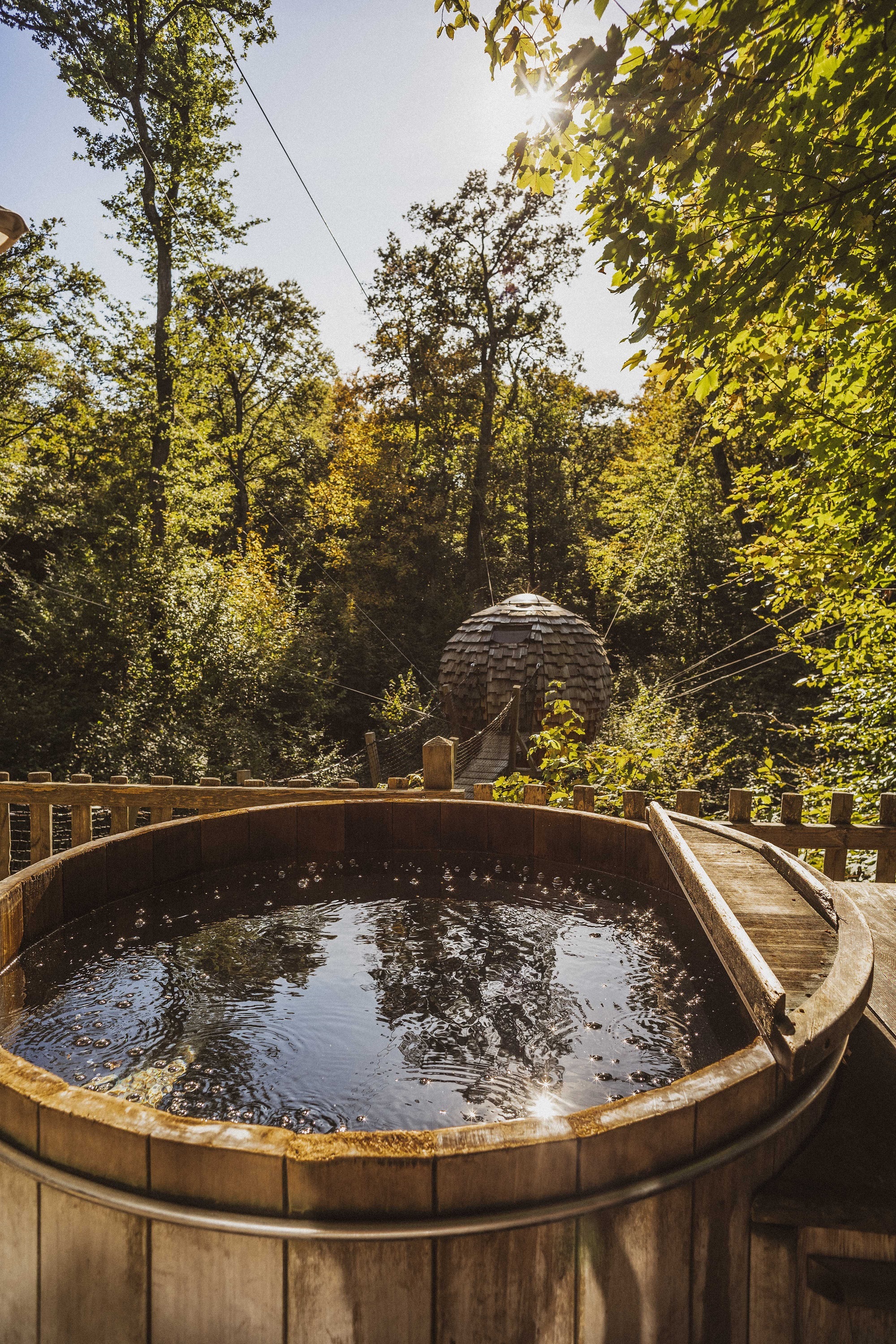 Séjournez dans une cabane spa au cœur de la Franche-Comté à Joncherey — vue intérieure