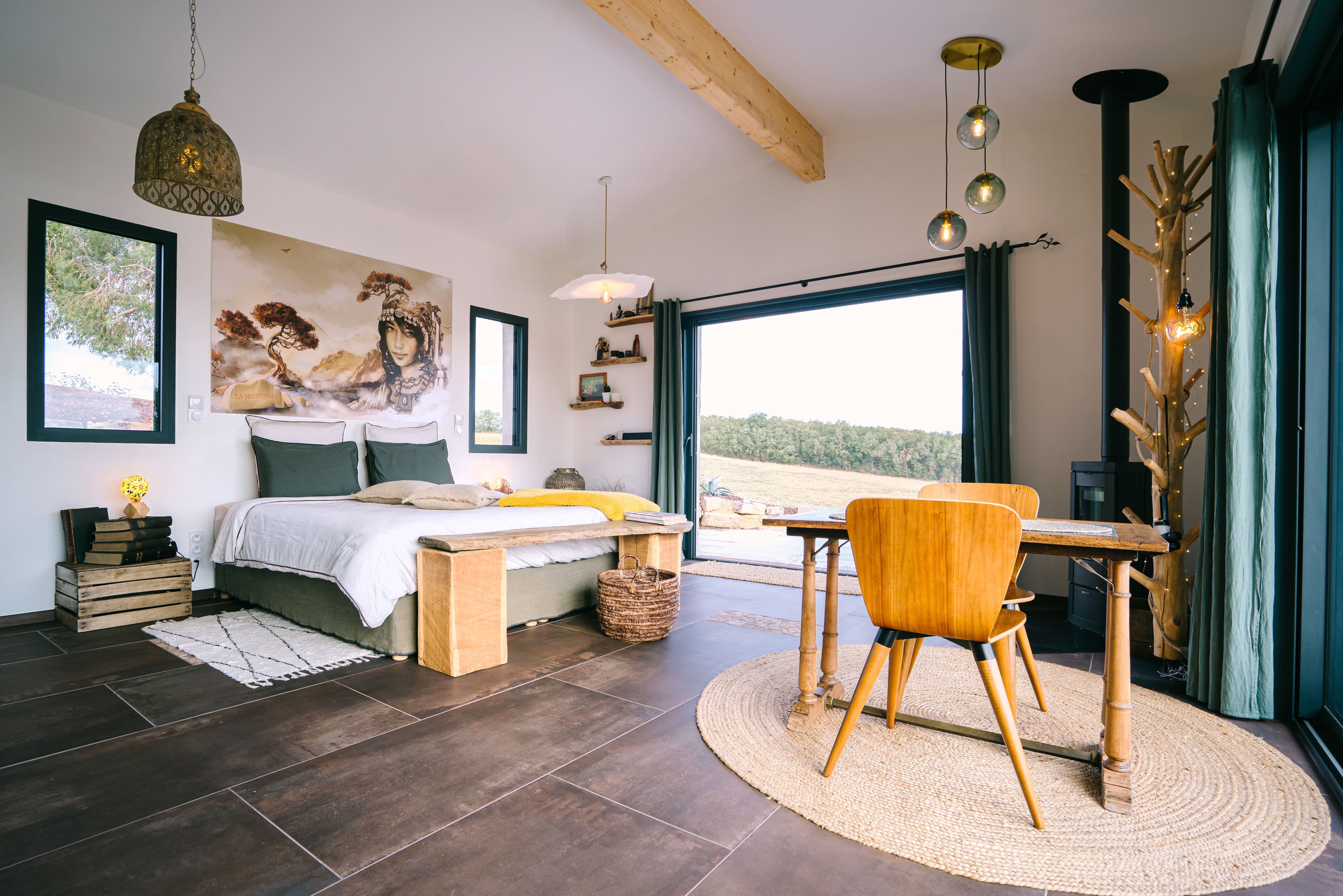 L'annexe de La Grande Oasis : une expérience unique en Midi-Pyrénées à Grazac — salle de bain