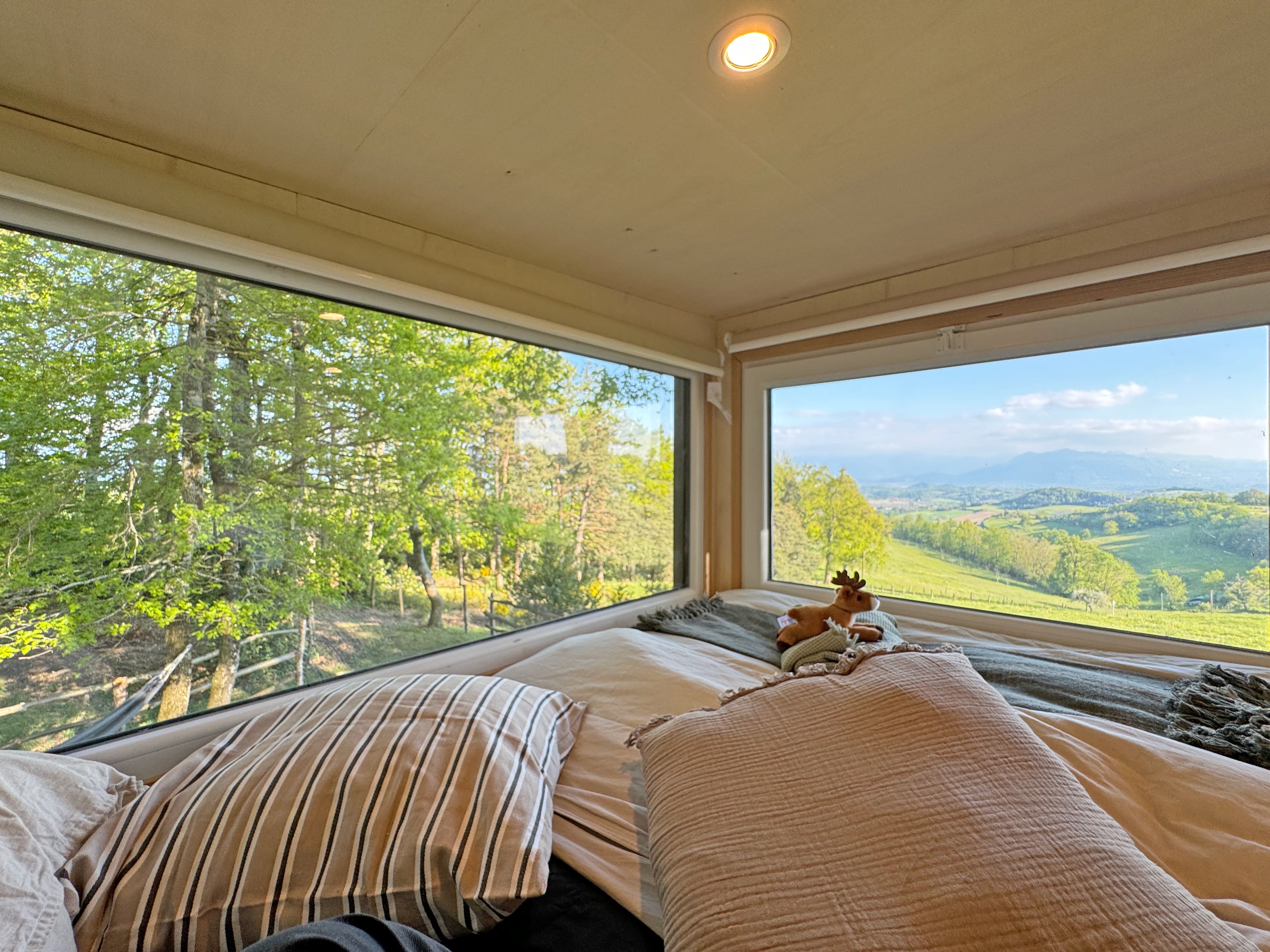 Tiny house avec vue imprenable sur le Vercors à Bessins — vue intérieure
