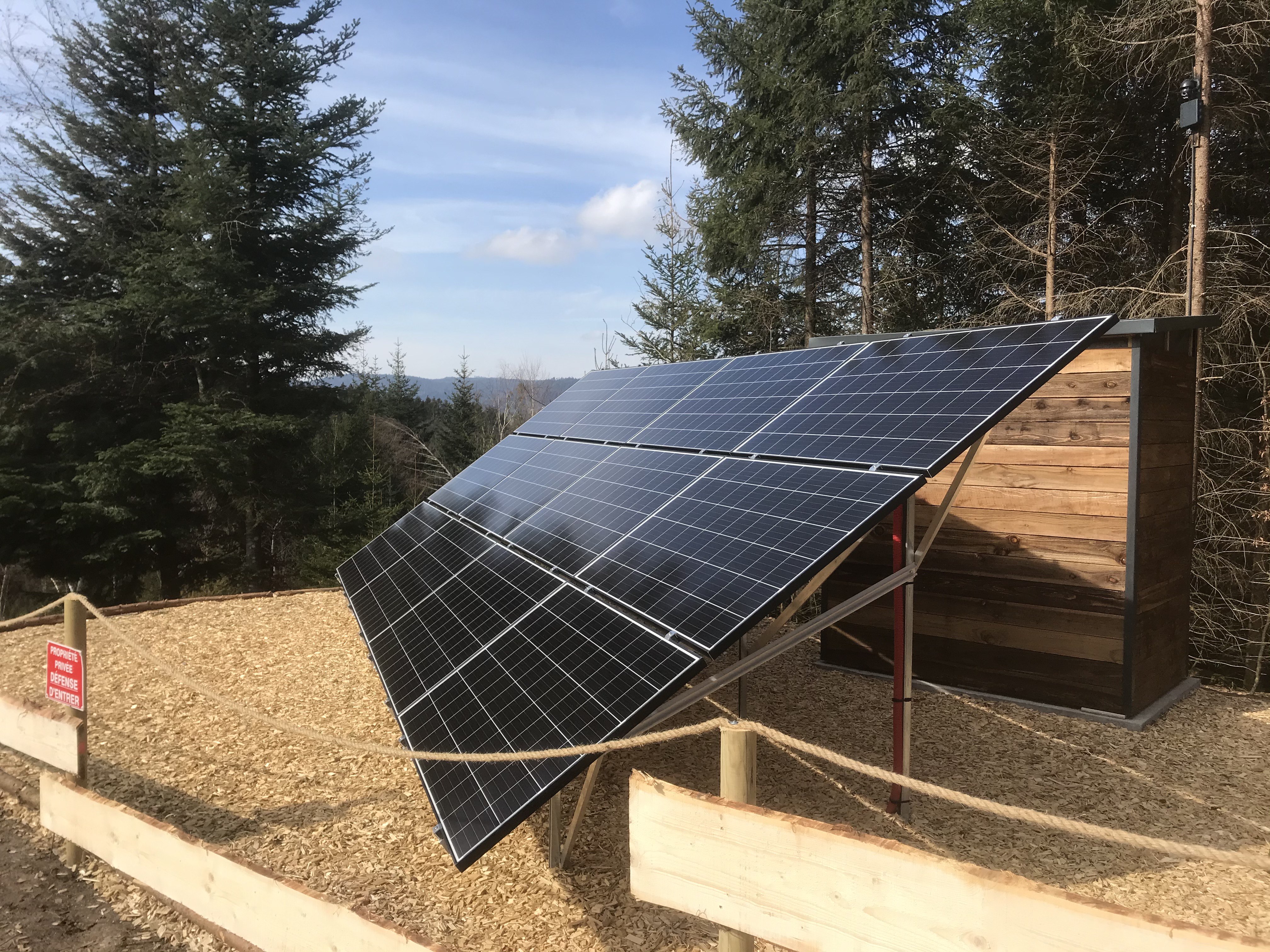 Tiny House La Bûcheronne — Séjour insolite avec spa à Épinal (Vosges) à Épinal — vue depuis la terrasse
