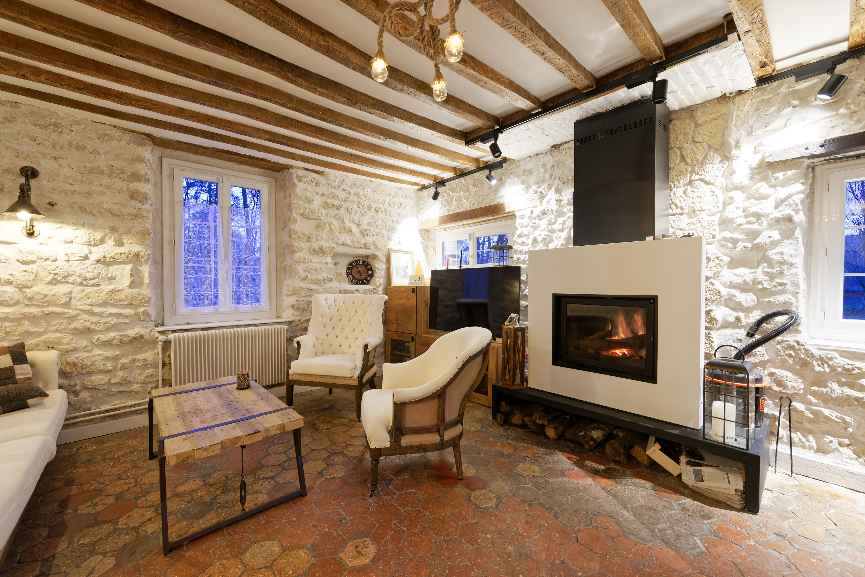 La Maison du Passeur — Maison insolite avec spa à Pressagny-l’Orgueilleux à Pressagny-l'Orgueilleux — chambre